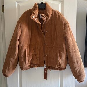 Fashion Nova ‘Cover Your Tracks’ Puffer Jacket - Camel